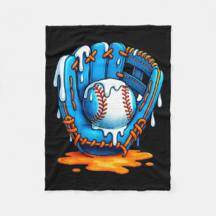 Baseball Drip Team For Boys Ice Cream Cool Fleece Blanket