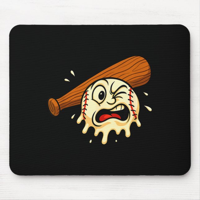Baseball Drip Team For Boys Ice Cream Cool  Mouse Pad (Front)