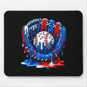 Baseball Drip Team For Boys Ice Cream Cool Mouse Pad