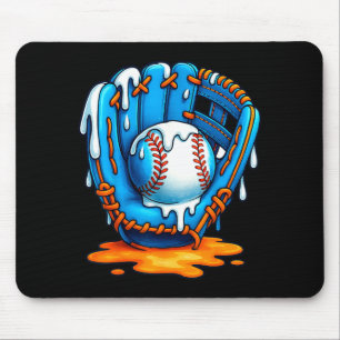 Baseball Drip Team For Boys Ice Cream Cool Mouse Pad