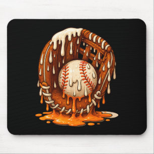 Baseball Drip Team For Boys Ice Cream Cool Mouse Pad