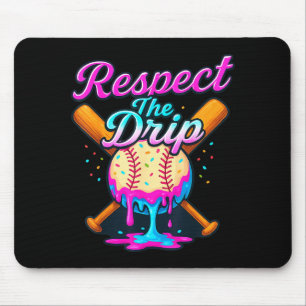 Baseball Drip Team For Boys Ice Cream Cool Mouse Pad