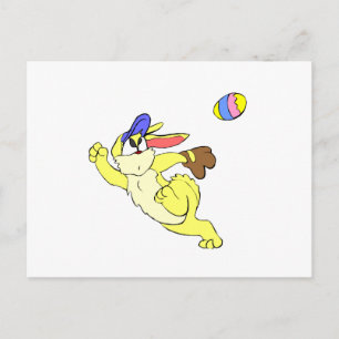 Baseball Easter Holiday Postcard
