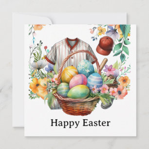 Baseball Easter with egg basket
