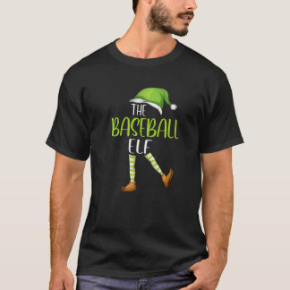 Baseball Elf Family Matching Pajama Baseball Elf C T-Shirt