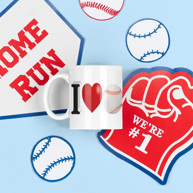 Baseball Fan half text Coffee Mug (Creator Uploaded)