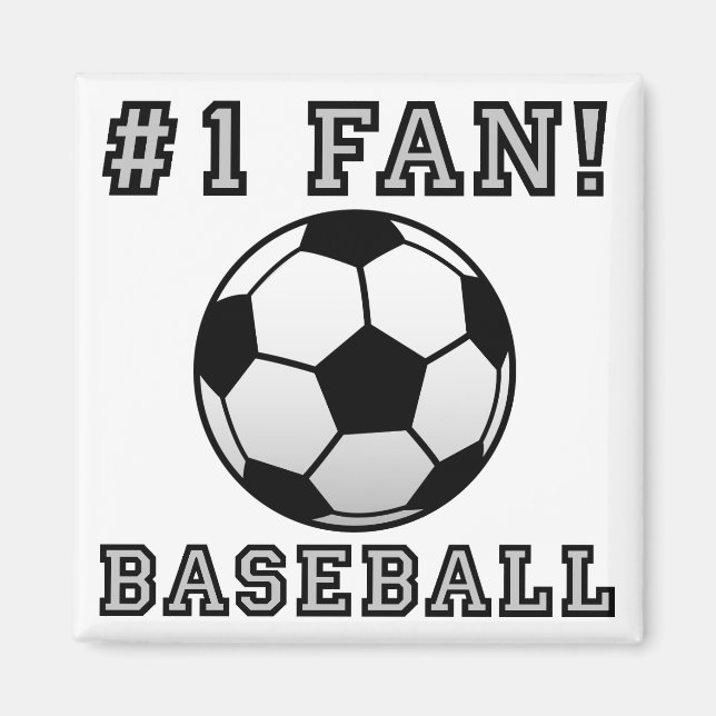 Baseball Fan Not Funny Fridge Magnet (Front)