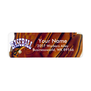 Baseball Fan Return Address Return Address Label