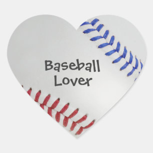 Baseball Fan-tastic_Color Laces_Baseball Lover Heart Sticker
