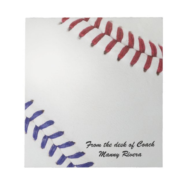Baseball Fan-tastic_Color Laces_nb_dr_personalized Notepad (Front)