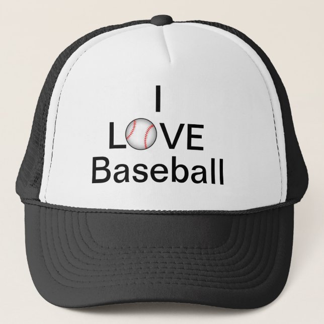 Baseball Fan Trucker Hat (Front)