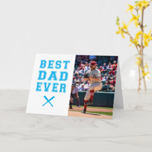 Baseball Fathers day gift card for dad