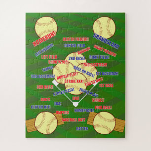 BASEBALL FIELD JIGSAW PUZZLE