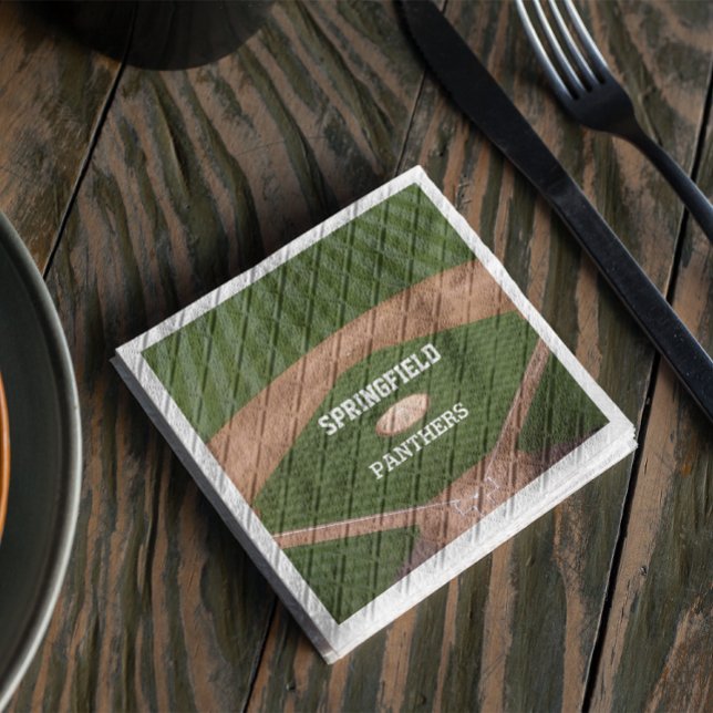 Baseball Field Personalised Napkin (Creator Uploaded)