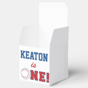 Baseball First Birthday Favour Box