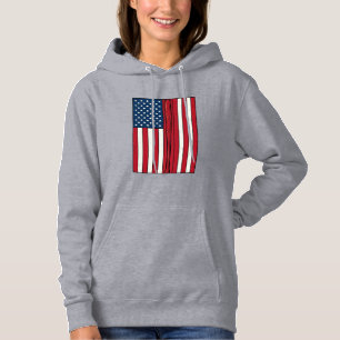 Baseball Flag Distressed Vintage Vector Design_1 Hoodie