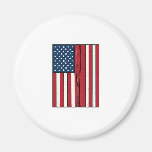 Baseball Flag Distressed Vintage Vector Design_1 Magnet