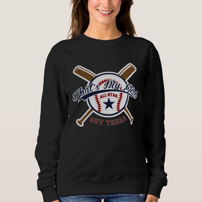 Baseball for mum and dad sweatshirt (Front)