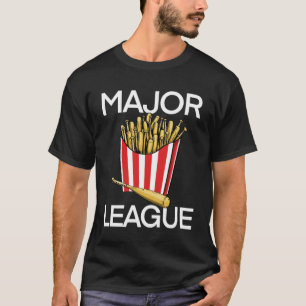 Baseball Fries Major League Women Game Fries Food T-Shirt