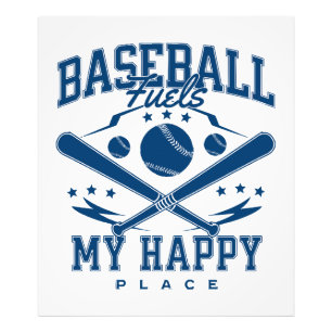 Baseball Fuels My Happy Place Photo Print