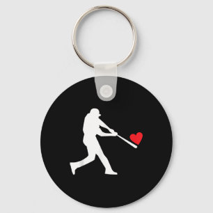 Baseball Funny Valentine Key Ring