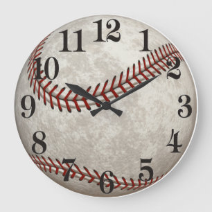 Baseball  Game  American Past-time Sports Large Clock