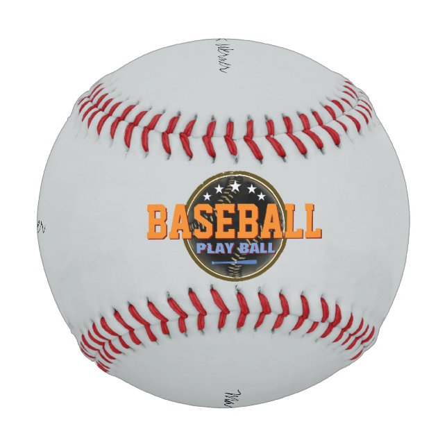 baseball . game ball personalised (Front)