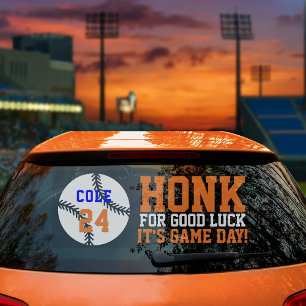 Baseball Game Day Back Window Cling for SUV