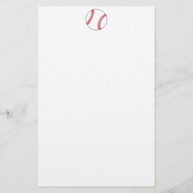 Baseball Gear Stationery (Front)