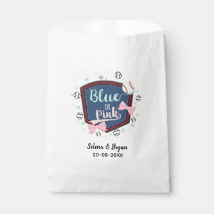 baseball gender reveal favour bag