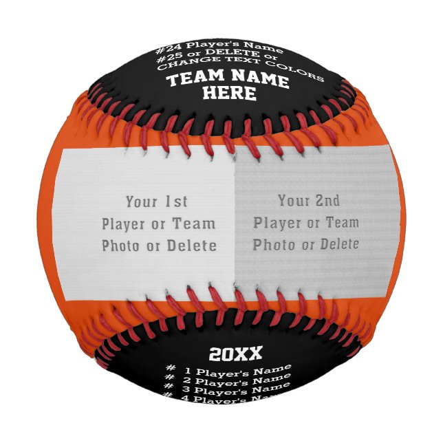 Baseball Gifts for SENIORS, TEAM and COACHES, (Front)