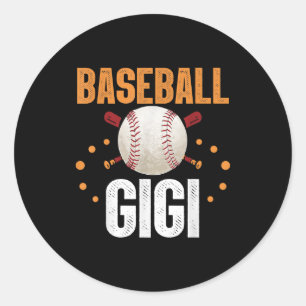 Baseball Gigi Family Matching Team Sports Classic Round Sticker
