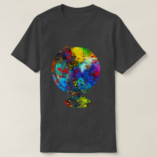 Baseball Globe 5 T-Shirt (Design Front)