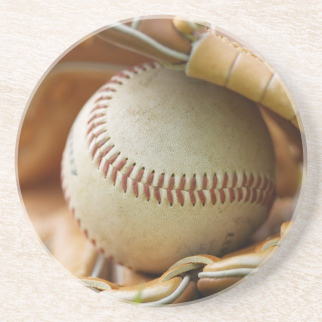 Baseball Glove and Ball Coaster (Front)