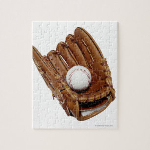Baseball Glove and Ball Jigsaw Puzzle