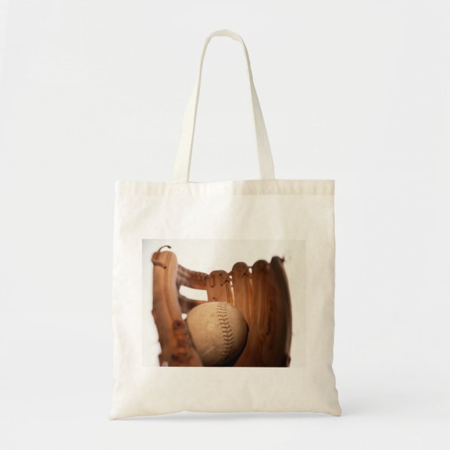 Baseball Glove & Ball Tote Bag (Front)
