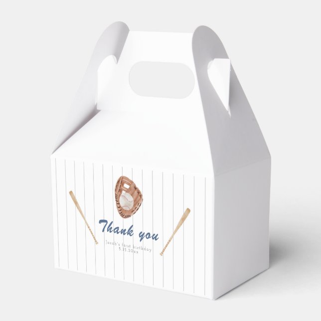 Baseball glove favour box (Front Side)