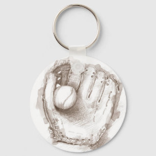 Baseball & Glove - Keychain