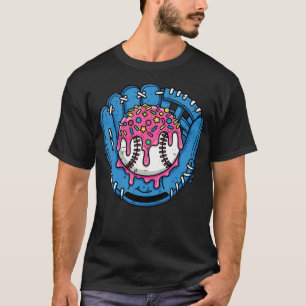 Baseball Gloves Ice Cream Drip Mitt Sports Men T-Shirt