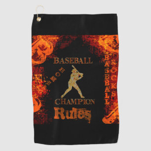 Baseball   golf towel