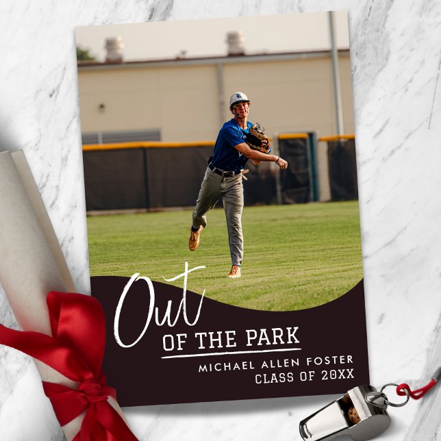 Baseball Graduation Announcement Invitation (Creator Uploaded)