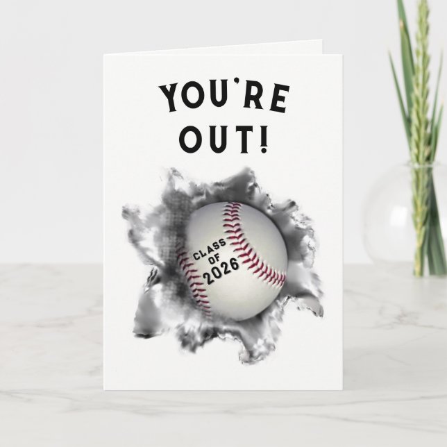 baseball graduation card (Front)