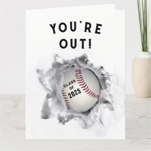 baseball graduation card