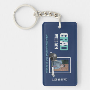 Baseball GRADUATION PHOTO Gift Personalised Key Ring