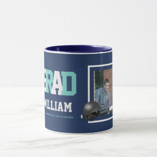 Baseball GRADUATION PHOTO Gift Personalised Mug