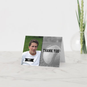 Baseball Graduation Thank You card