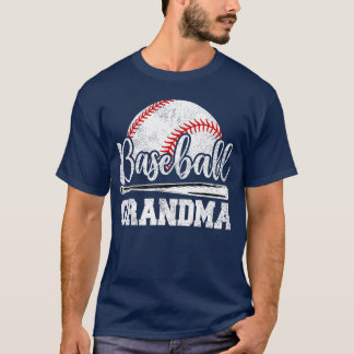 Baseball Grandma Baseball Player Game Day Mothers  T-Shirt
