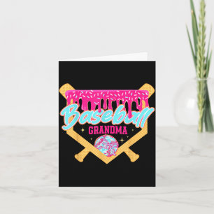 Baseball grandma drip ice cream baseball season card
