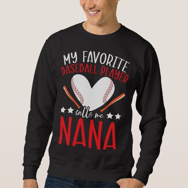 Baseball Grandma Grandmother Granny Grandparents D Sweatshirt (Front)