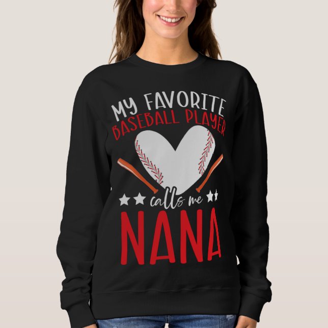Baseball Grandma Grandmother Granny Grandparents D Sweatshirt (Front)